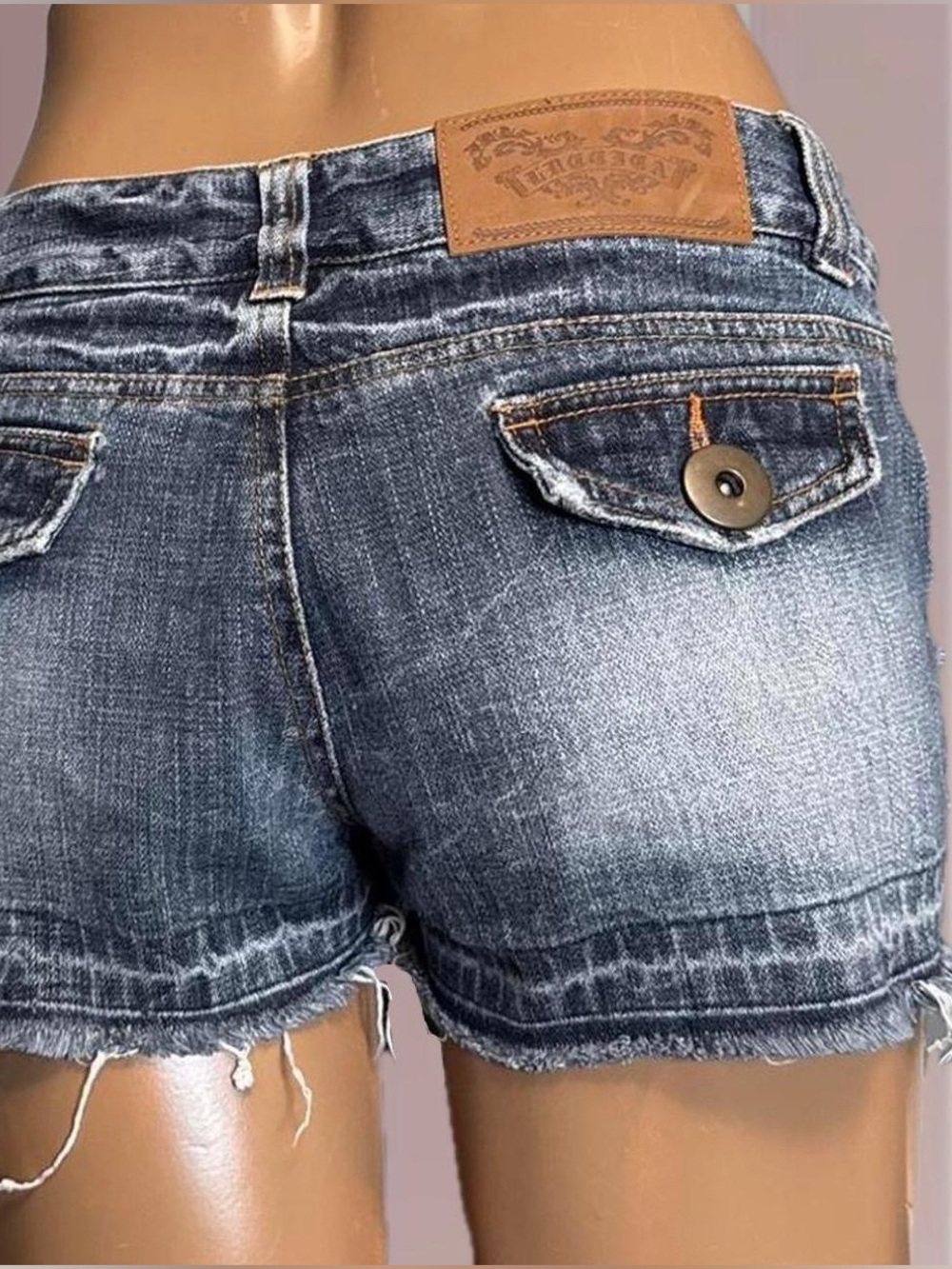 Low Rise Y2K Denim Shorts